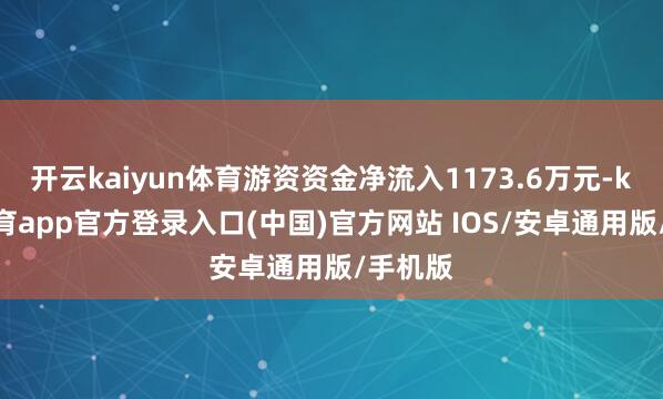 开云kaiyun体育游资资金净流入1173.6万元-kai云体育app官方登录入口(中国)官方网站 IOS/安卓通用版/手机版