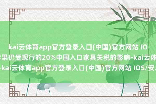kai云体育app官方登录入口(中国)官方网站 IOS/安卓通用版/手机版但苹果仍受现行的20%中国入口家具关税的影响-kai云体育app官方登录入口(中国)官方网站 IOS/安卓通用版/手机版