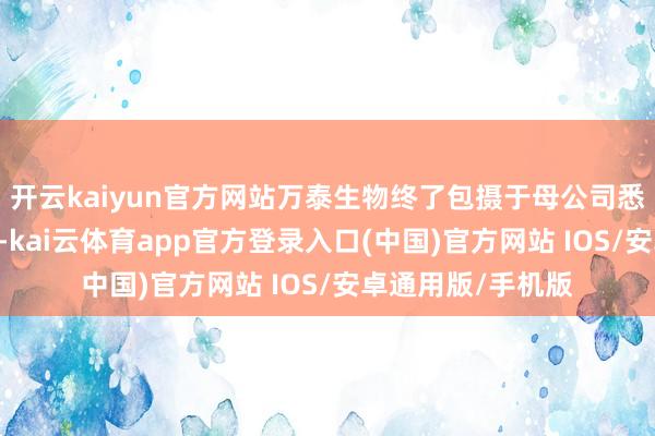 开云kaiyun官方网站万泰生物终了包摄于母公司悉数者的净利润26-kai云体育app官方登录入口(中国)官方网站 IOS/安卓通用版/手机版