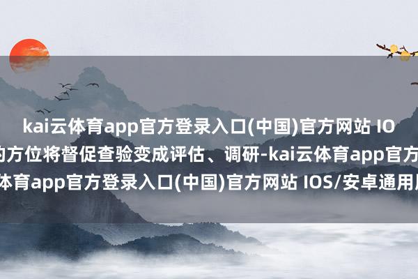 kai云体育app官方登录入口(中国)官方网站 IOS/安卓通用版/手机版有的方位将督促查验变成评估、调研-kai云体育app官方登录入口(中国)官方网站 IOS/安卓通用版/手机版