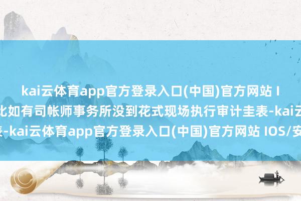 kai云体育app官方登录入口(中国)官方网站 IOS/安卓通用版/手机版比如有司帐师事务所没到花式现场执行审计圭表-kai云体育app官方登录入口(中国)官方网站 IOS/安卓通用版/手机版